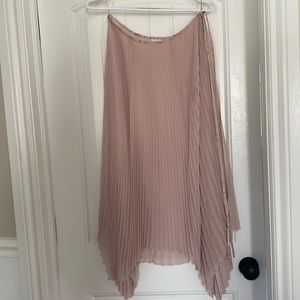 Wilfred pink pleated skirt